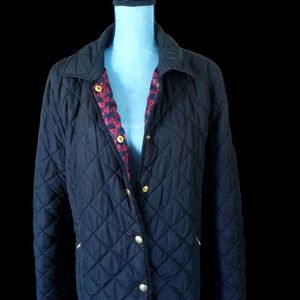 Crown & Ivy Black Quilted Puffer Jacket